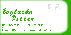 boglarka piller business card